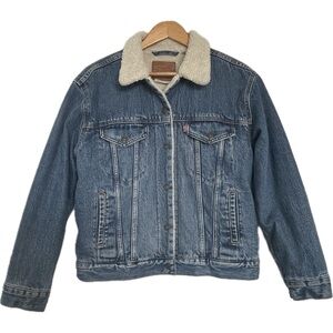 Levi’s Original Sherpa Trucker Denim Jacket Sz M